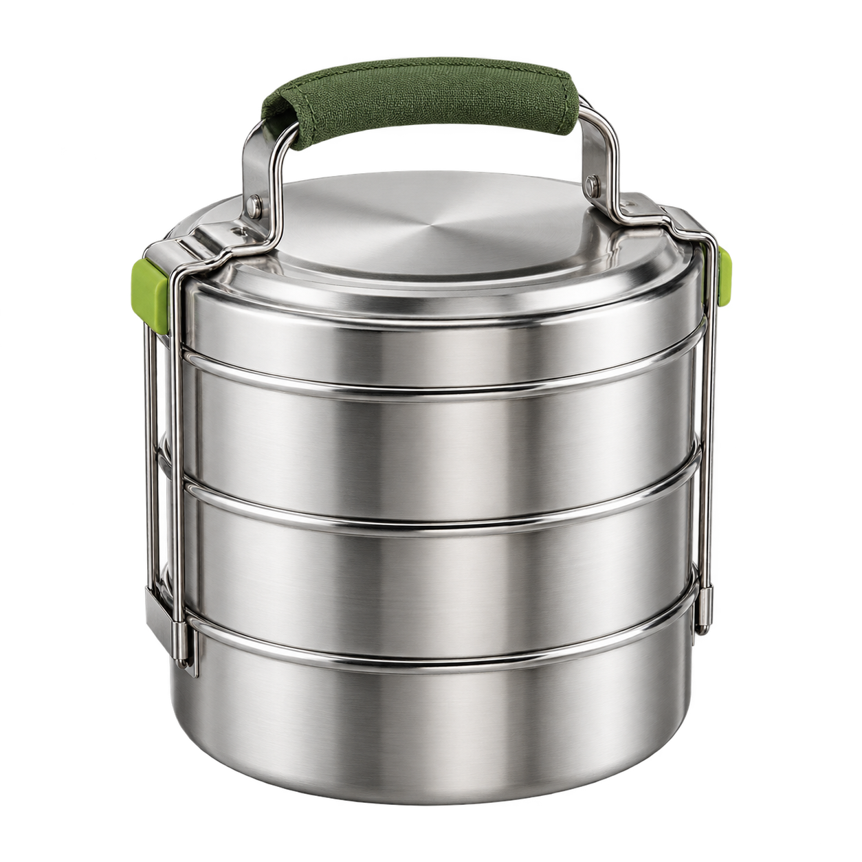 Closed stainless-steel Zomeal tiffin